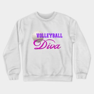 Volleyball Diva Crewneck Sweatshirt